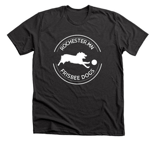 Roller - White Logo, a Dark Grey Heather Premium Unisex Tee