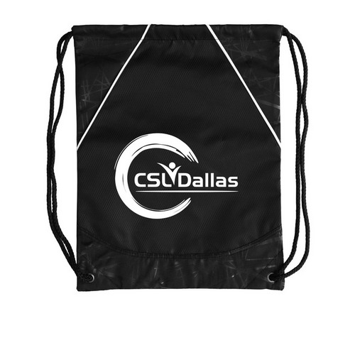 CSLDallas White Logo (Drawstring Bag), a Black Rival Cinch Pack
