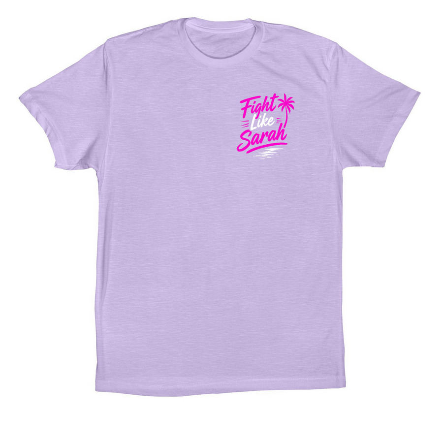 Fight Like Sarah, a Dark Lavender Premium Cotton Tee