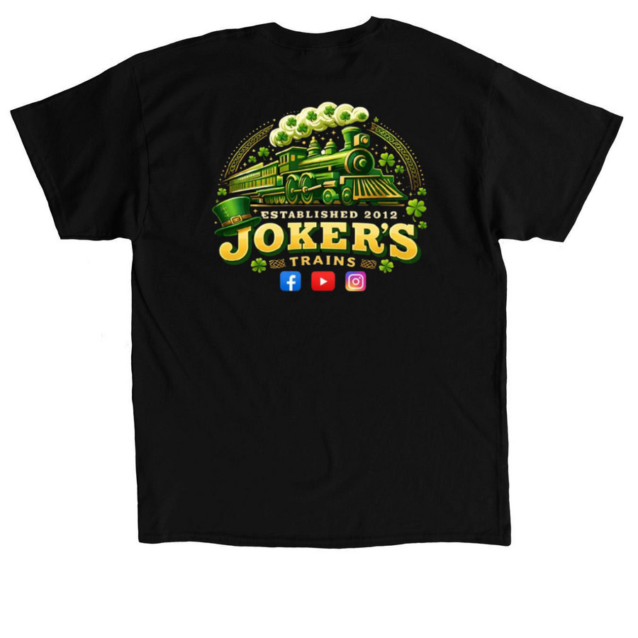 Jokers St Pattys&nbsp;, a Black Classic Unisex Tee (back-view)