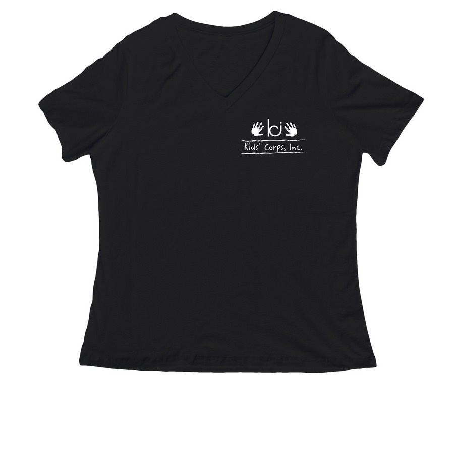 KCI Small logo Swag, a Black Women's Relaxed V-Neck Tee