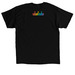 DCAC Pride 2023 Lowercase Logo Dark, a Black Classic Unisex Tee (back-view)
