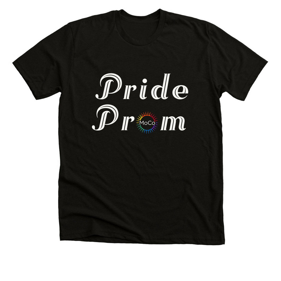 Pride Prom Logo Shirt, a Solid Black Blend Premium Unisex Tee