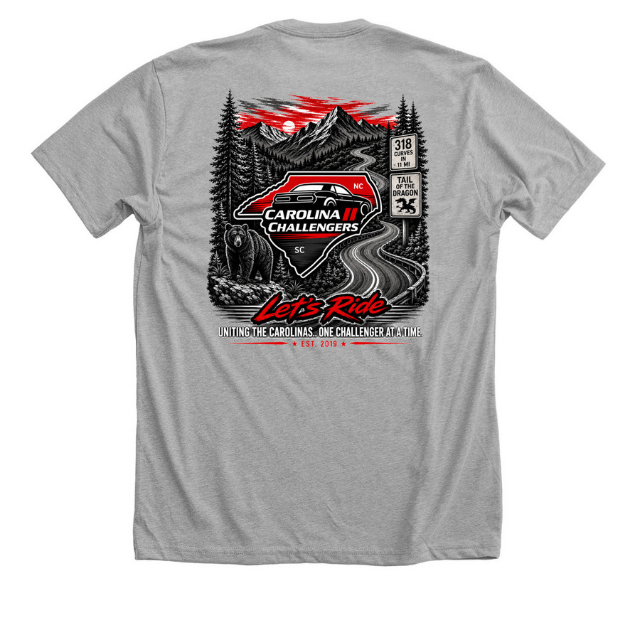 Mountain View, a Athletic Heather Premium Unisex Tee (back-view)