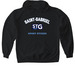 Saint-Gabriel Player Hoodie, a Black Gildan Softstyle Pullover Hoodie