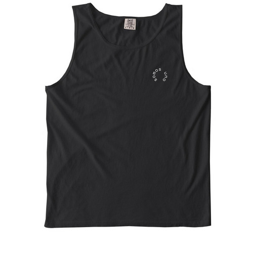 one Earth one People, a Black Comfort Colors Tank Top