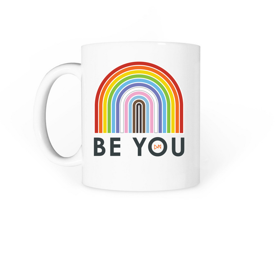 Be You Mug, a White Coffee Mug (back-view)