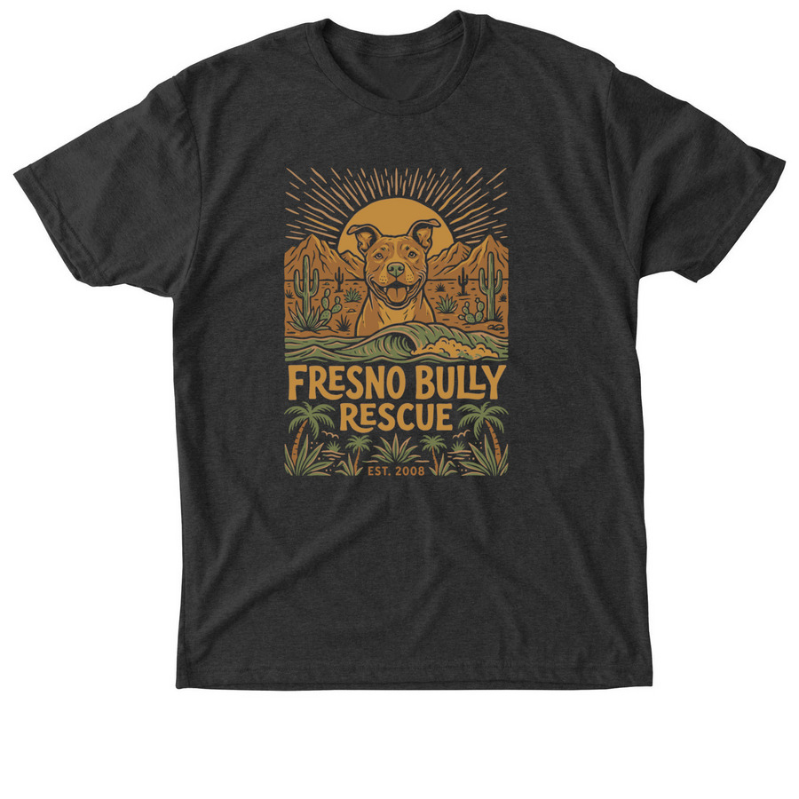 Desert to the Ocean, a Vintage Black Triblend Unisex Tee