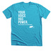 Support Sexual Assault Awareness, a Neon Blue Premium Unisex Tee