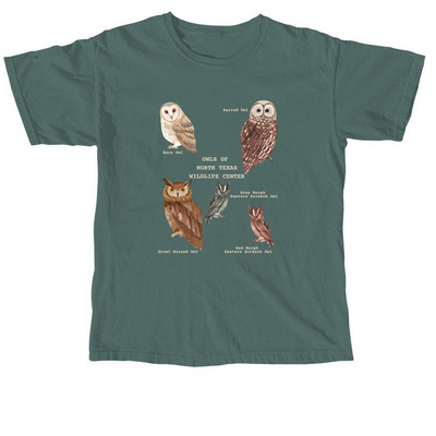owls of NTXWC, a Blue Spruce Comfort Colors Unisex Tee
