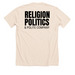 RNA 75 Religion Politics & Polite Company, a Heather Soft Cream Premium Unisex Tee (back-view)