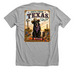 Poppy, a Athletic Heather Premium Unisex Tee (back-view)