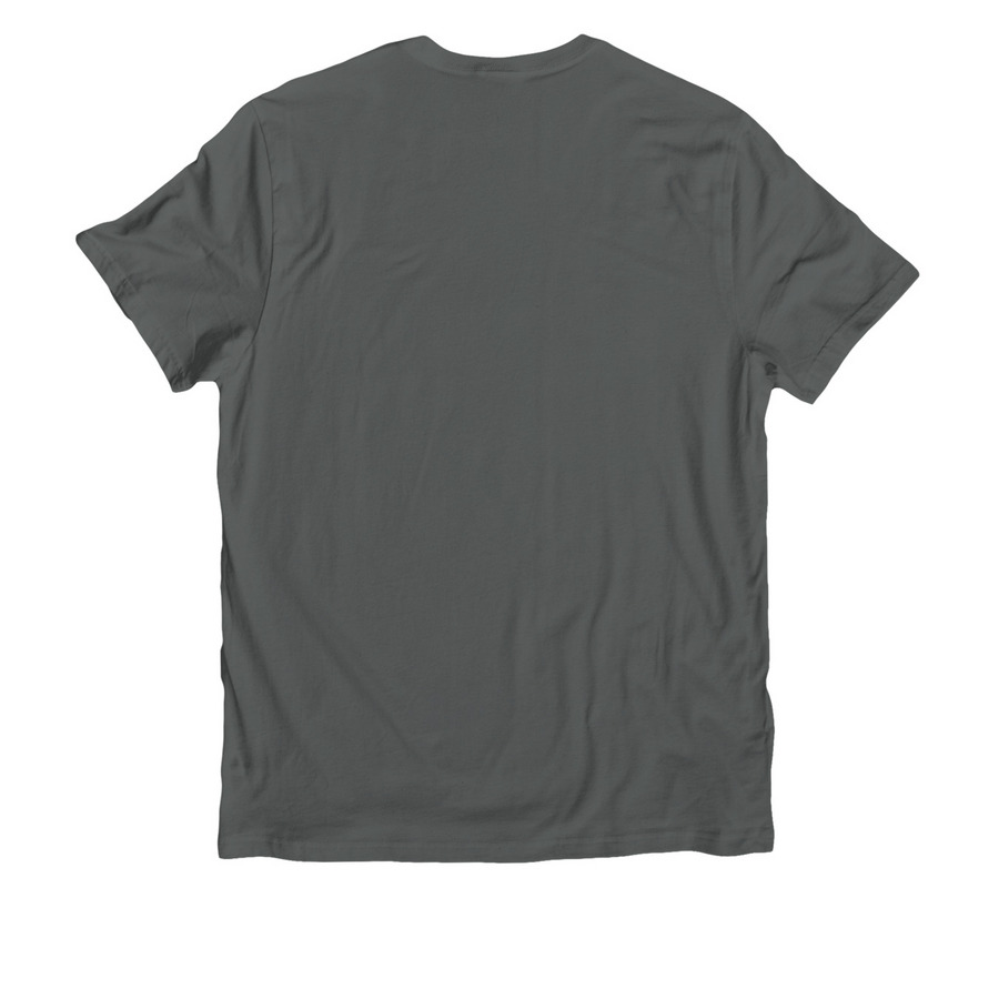 Swallowtail- Dark Color Shirts, a Terrain Grey Allmade Organic Cotton Unisex Tee (back-view)