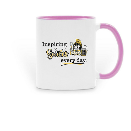 MCC Tooth Fairy Mug, a Pink Two-Tone Ceramic Mug