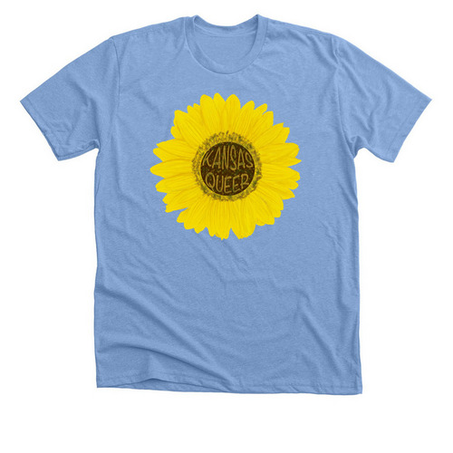 Sunflower - FHHRP Scholarship Shirts, a Heather Carolina Blue Premium Unisex Tee