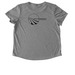 Flying&nbsp;M?l? - Shirt, a Aluminum Grey Allmade Eco Triblend Women?s Scoop Neck Tee (back-view)
