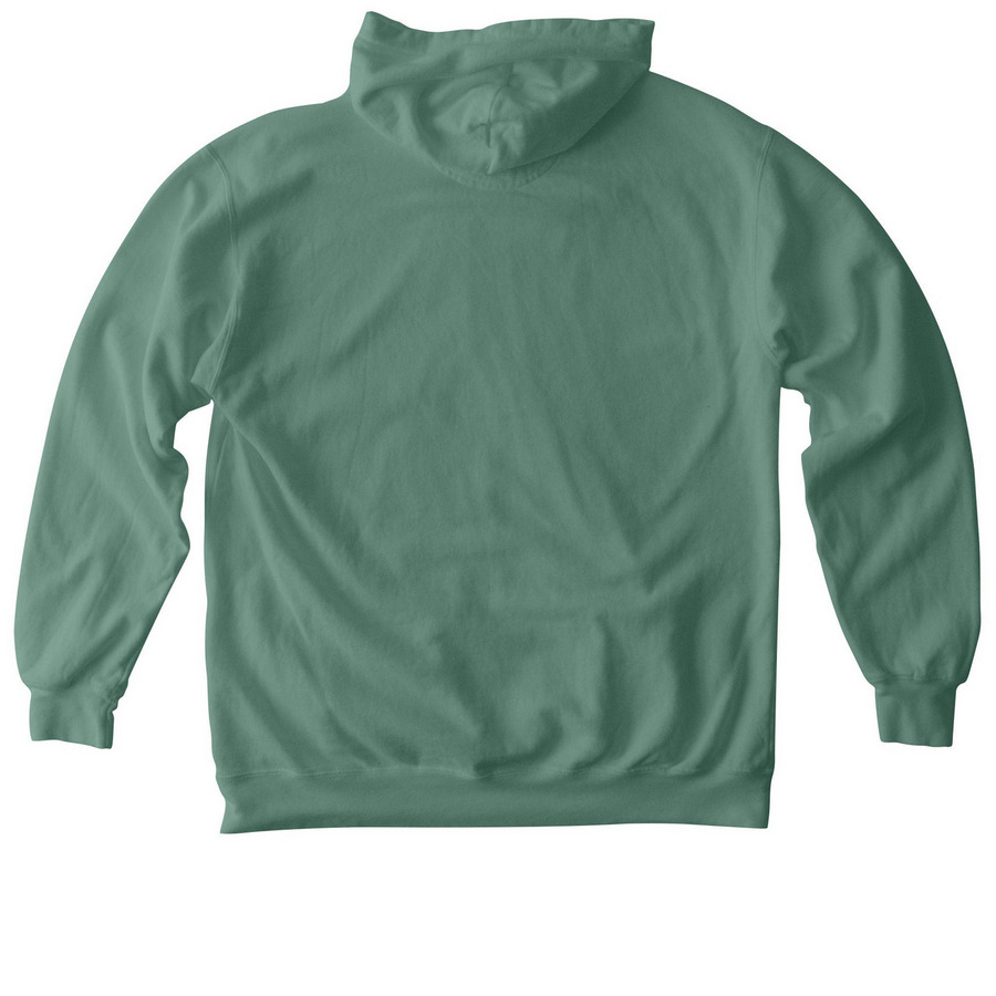 Sweatshirts & Shirts with Front Only Print, a Light Green Comfort Colors Pullover Hoodie (back-view)