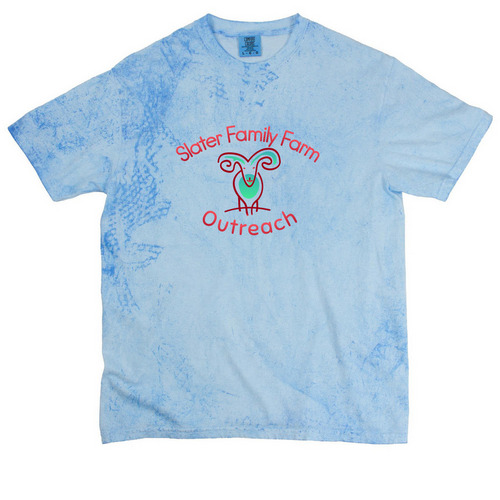 Slater Family Farm outreach&nbsp;, a Fiji Blue Comfort Colors Colorblast Tee