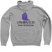 Longmonsters Dark, a Athletic Heather Zip Up Hoodie (back-view)
