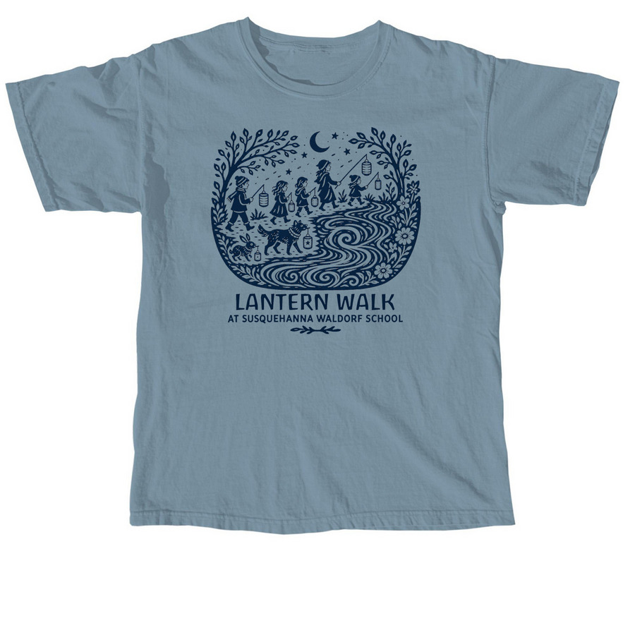 Martinmas&nbsp;Lantern Walk, a Ice Blue Comfort Colors Unisex Tee