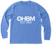 OHBM EST. 1995 Apparel, a Heather Columbia Blue Premium Long Sleeve Tee