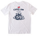 Cuan Law Trip Merch, a White Softstyle Cotton Tee (back-view)