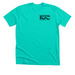 Restored Connections Black logo, a Heather Sea Green Premium Unisex Tee
