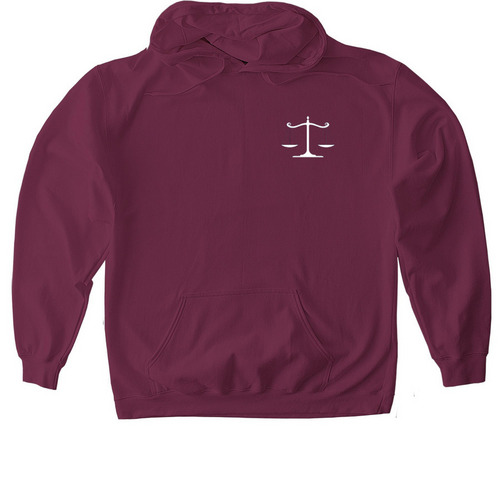 Justice - RBG, a Maroon Gildan Softstyle Pullover Hoodie