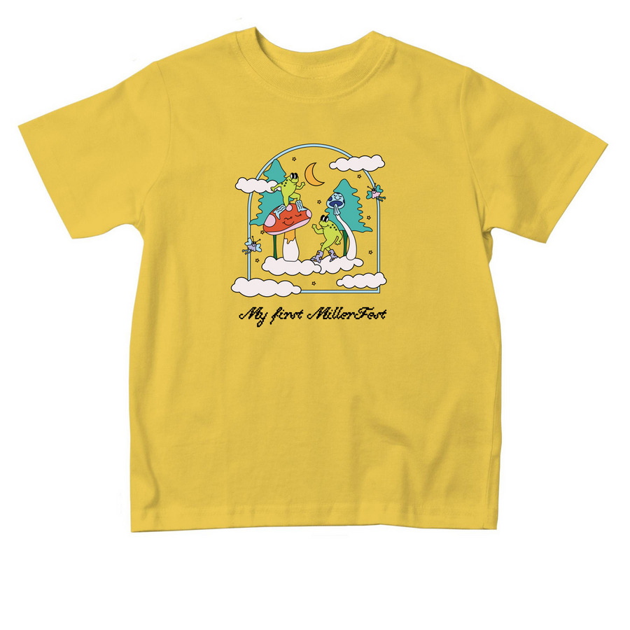 My First MillerFest toddler, a Yellow Toddler Tee
