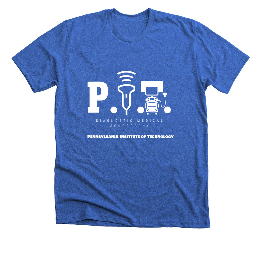 P.I.T. DMS Program, a Heather True Royal Premium Unisex Tee