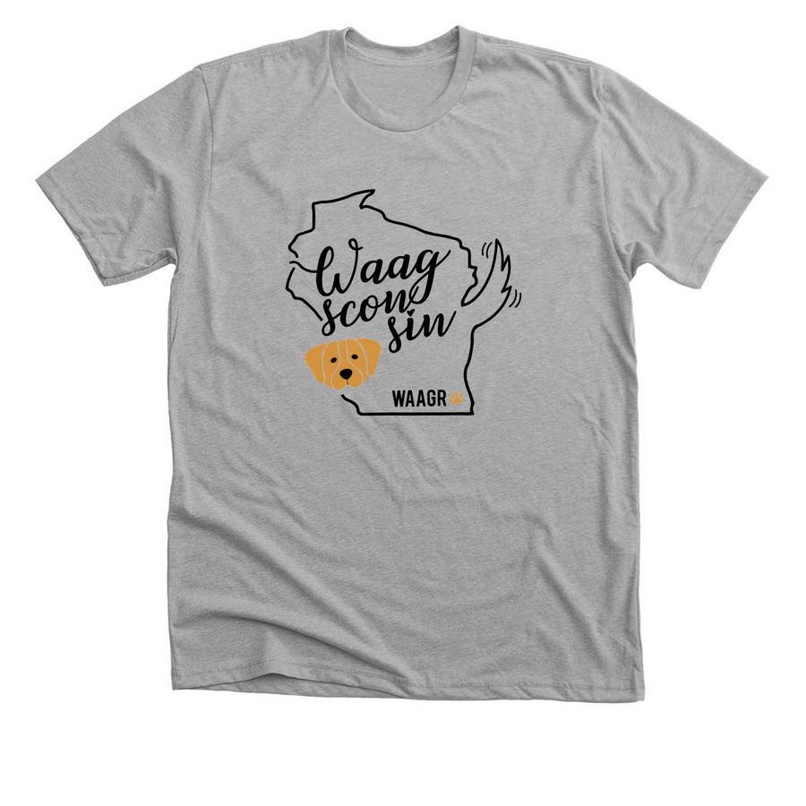 WAAGsconsin, a Athletic Heather Premium Unisex Tee