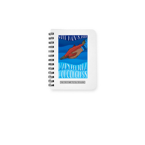 Mary for Congress Notepad, a White Spiral Notebook