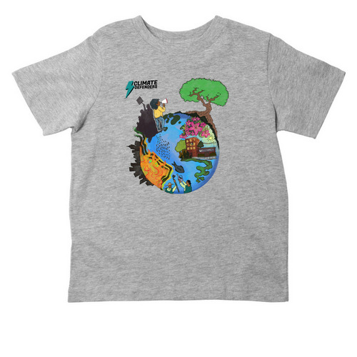 Earth Day Toddler, a Heather Toddler Tee