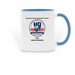 HQ Grand Opening Mug, a Light Blue Two-Tone Ceramic Mug