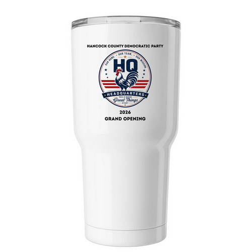 Grand Opening Tumbler, a White Insulated Tumbler