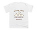 Save The Strays, a White Youth Unisex Tee (back-view)