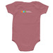 Cool As a Cucumber, a Mauve Infant Onesie (back-view)