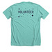 GLEAM Volunteer Shirt, a Heather Sea Green Premium Unisex Tee (back-view)