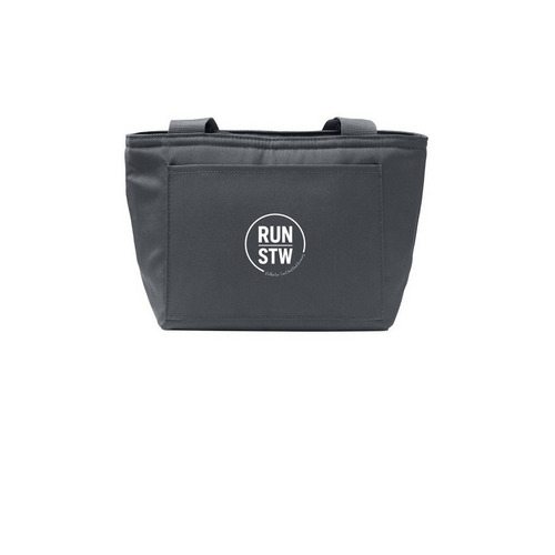 Snack Time, a Grey Steel Insulated Lunch Tote