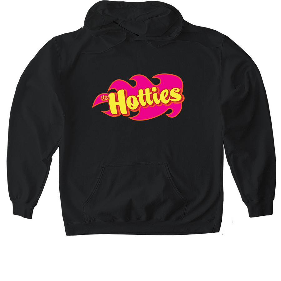 PINK Hottie Sweatshirts, a Black Gildan Softstyle Pullover Hoodie