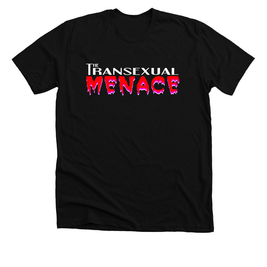 Transexual Menace, a Solid Black Blend Premium Unisex Tee