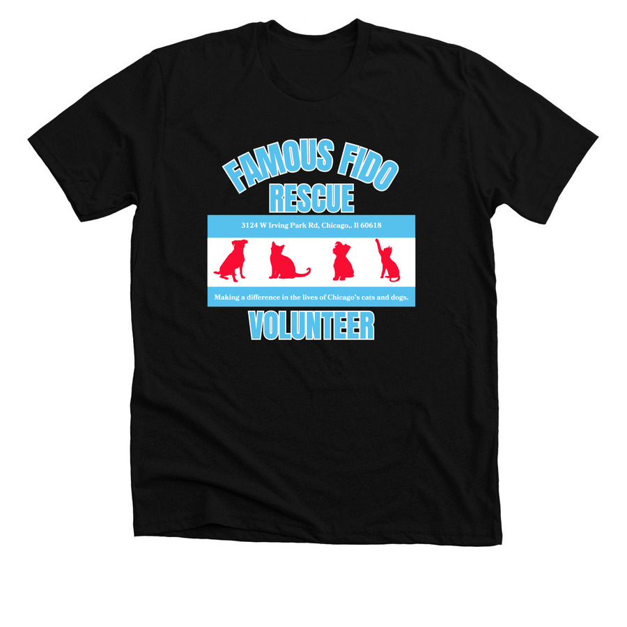 Volunteers, a Solid Black Blend Premium Unisex Tee