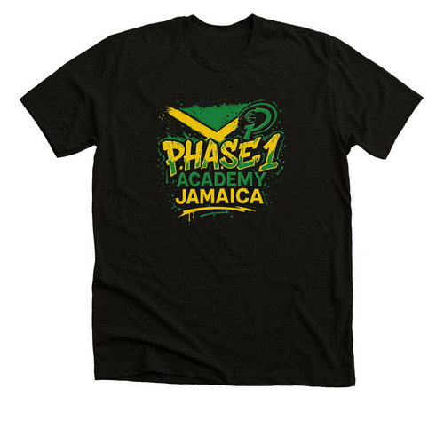P.H.A.S.E. 1 Graphic T-Shirt, a Solid Black Blend Premium Unisex Tee