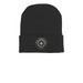 Recalibration Lab Beanie, a Black Printed Cuffed Beanie