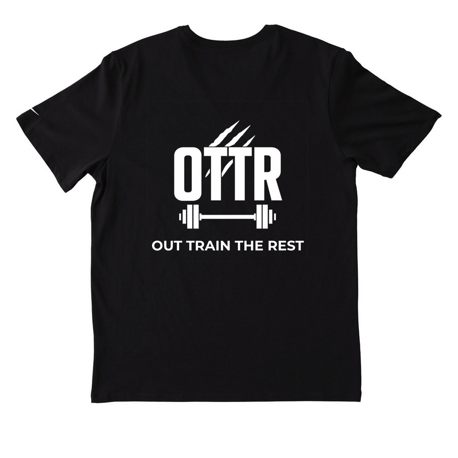 OTTR X NIKE TSHIRTS, a Black Nike Dri-FIT Jersey Blend Performance Tee (back-view)