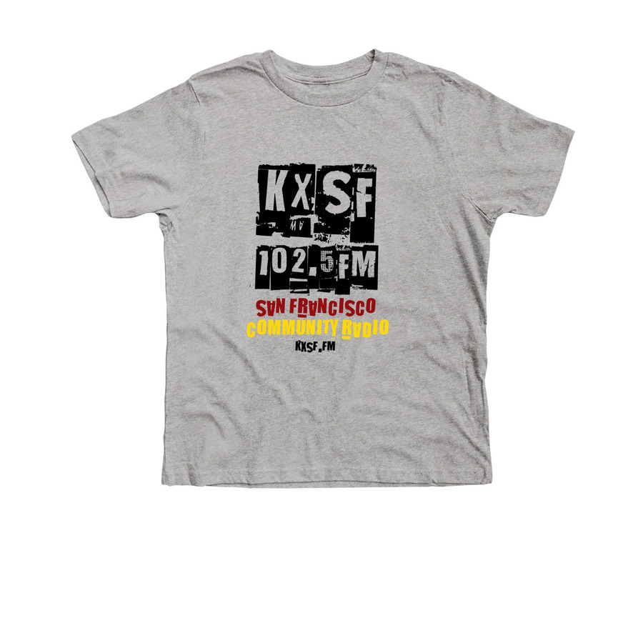 KXSF tee, a Athletic Heather Premium Youth Tee