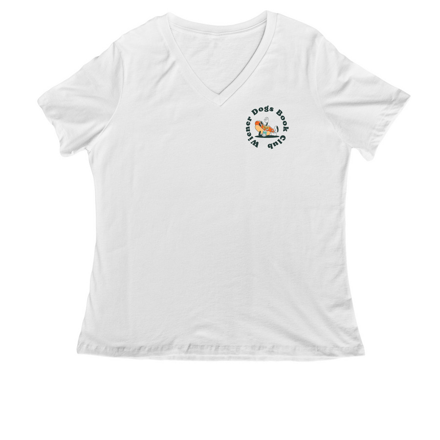 Shirts & Tanks - Retro Weenie, a White Women's Relaxed V-Neck Tee