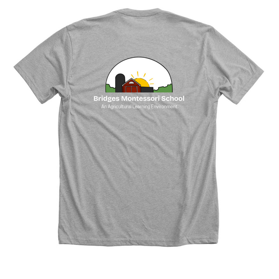 Classic School Spirit Shirts, a Athletic Heather Premium Unisex Tee (back-view)