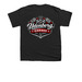 Udenberg Garage classic Youth, a Black Youth Unisex Tee (back-view)