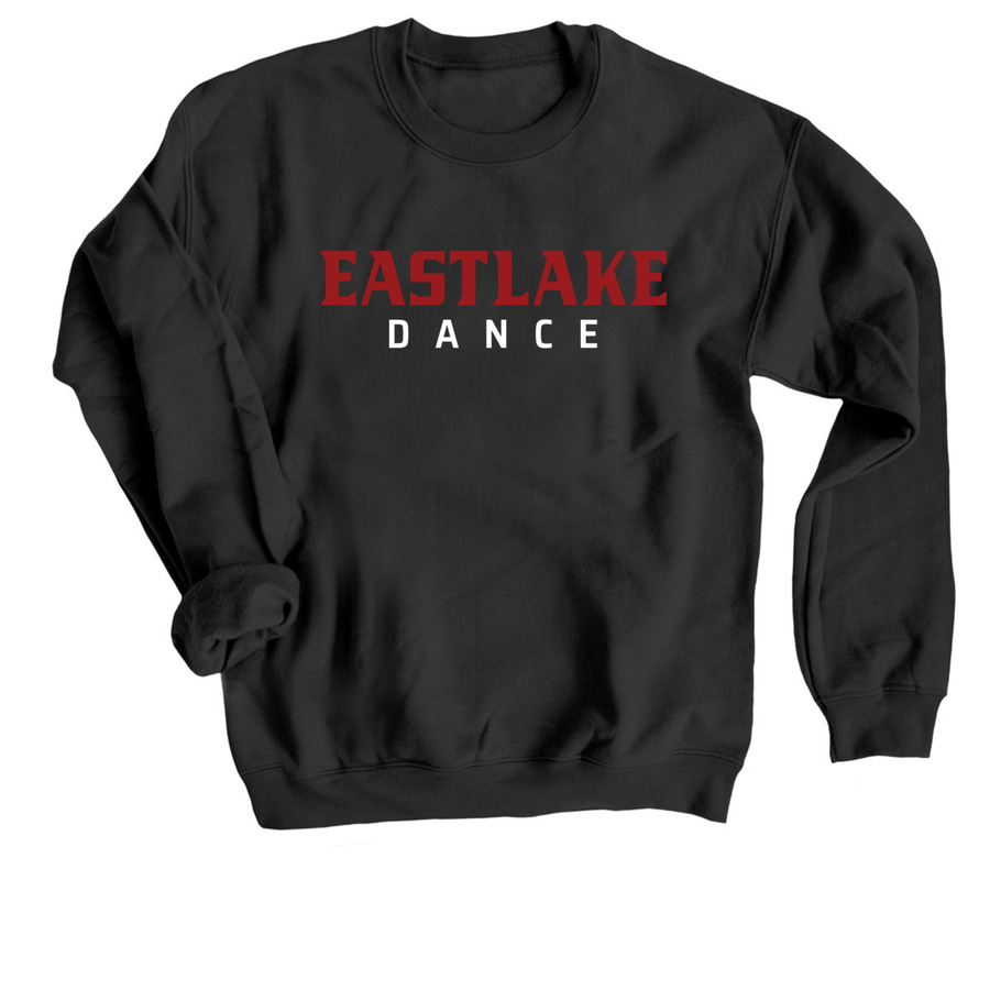 Eastlake Dance Logo Gear, a Black Crewneck Sweatshirt